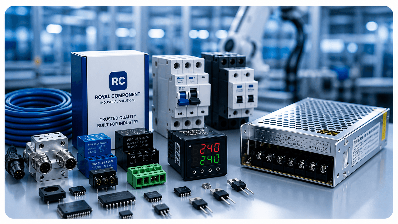 Industrial electronic components procurement support